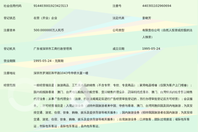 深圳市口岸中国旅行社
